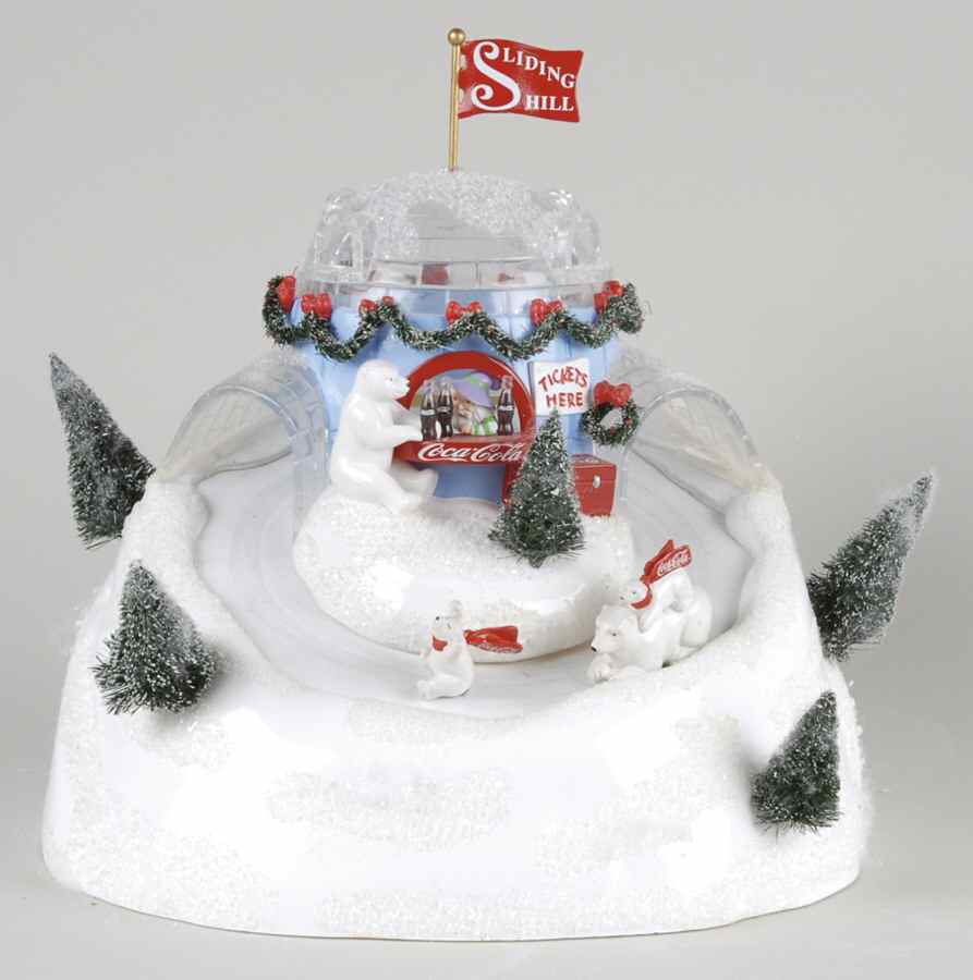 North Pole Village Coca-Cola Sliding Hill - Boxed by Department 56-1