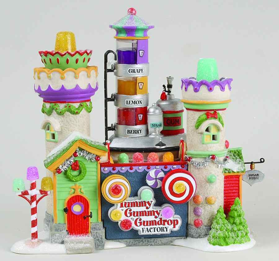 North Pole Village Yummy Gummy Gumdrop Factory - Boxed by Department 56-1