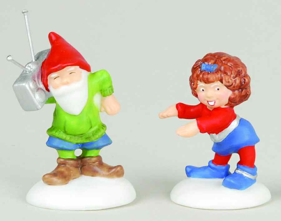 North Pole Village Bustin A Move-Set Of 2 - Boxed by Department 56-1