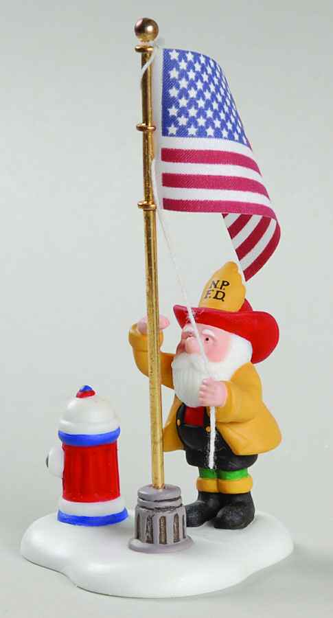 North Pole Village Raising The Flag At The North Pole - Boxed by Department 56-1
