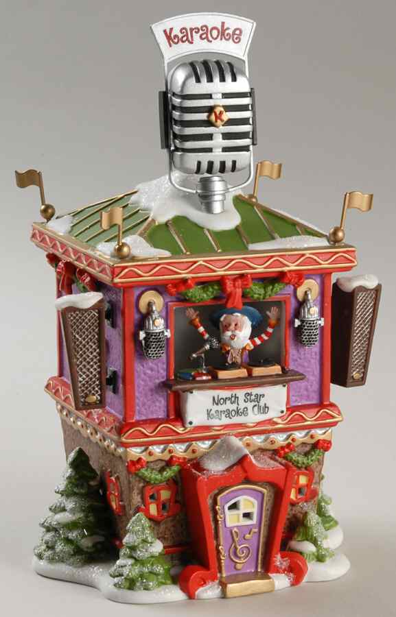 North Pole Village North Star Karaoke Club - Boxed by Department 56-1