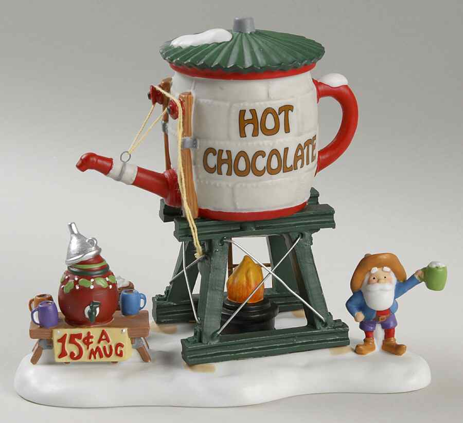 North Pole Village Hot Chocolate Tower - No Box by Department 56-1