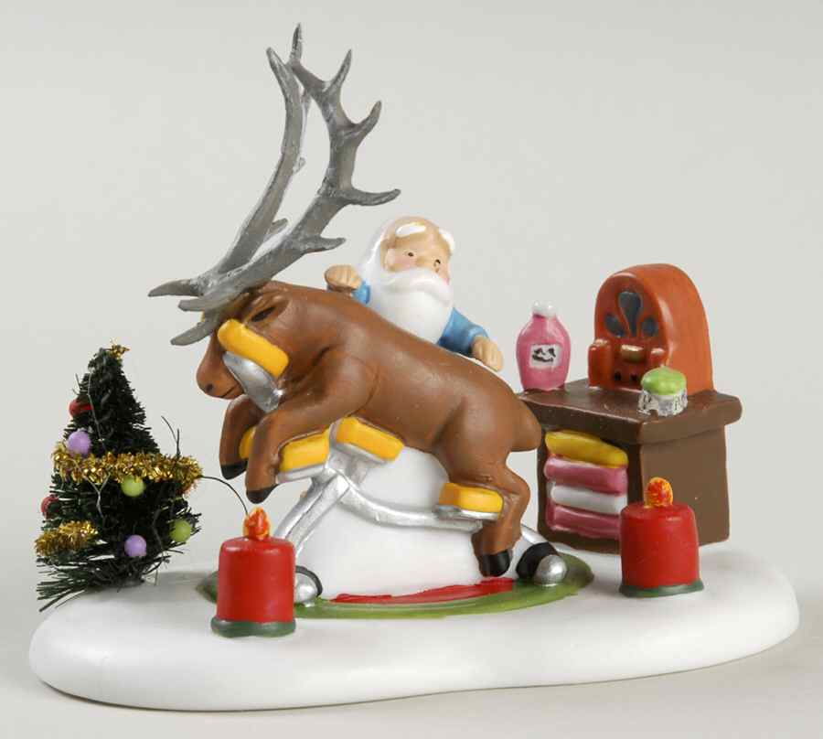 North Pole Village A Well Deserved Reindeer Massage - With Box Bx360 by Department 56-1