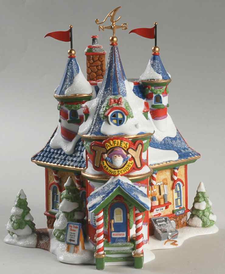North Pole Village Alfie's Toy School For Elves (Early) - Boxed by Department 56-1