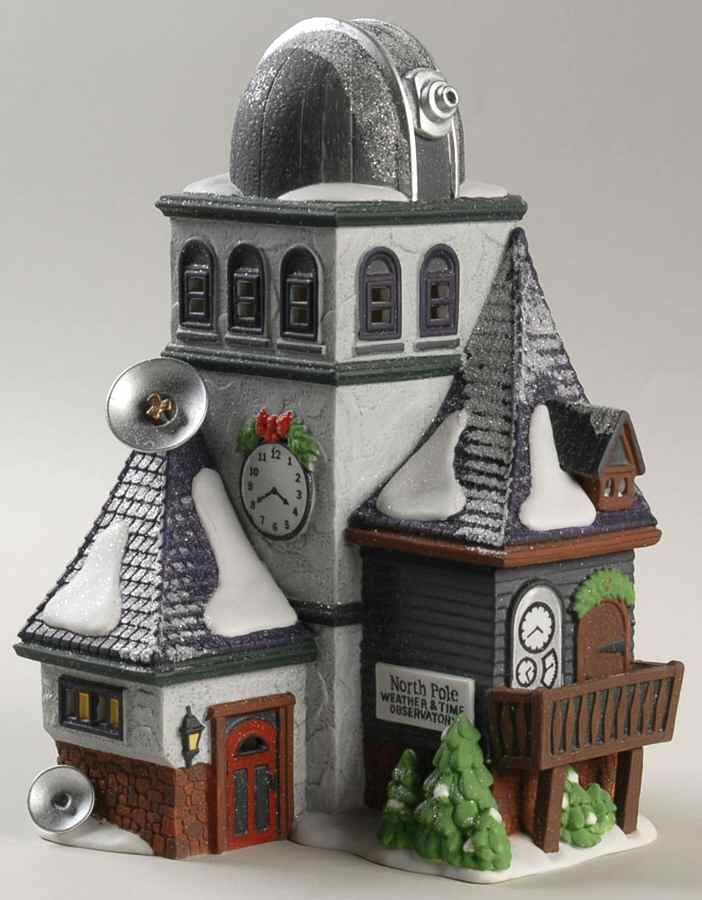 North Pole Village Weather & Time Observatory - Boxed by Department 56-1