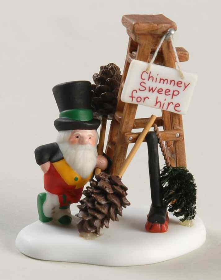 North Pole Village Chimney Sweep For Hire - With Box Bx335 by Department 56-1