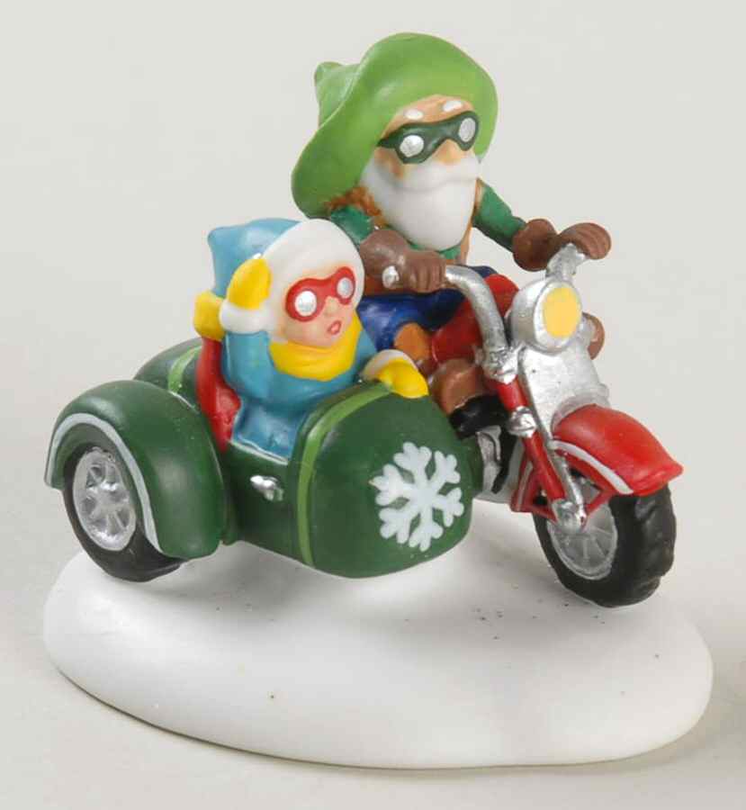 North Pole Village Motorcycle Test Drive - Boxed by Department 56-1