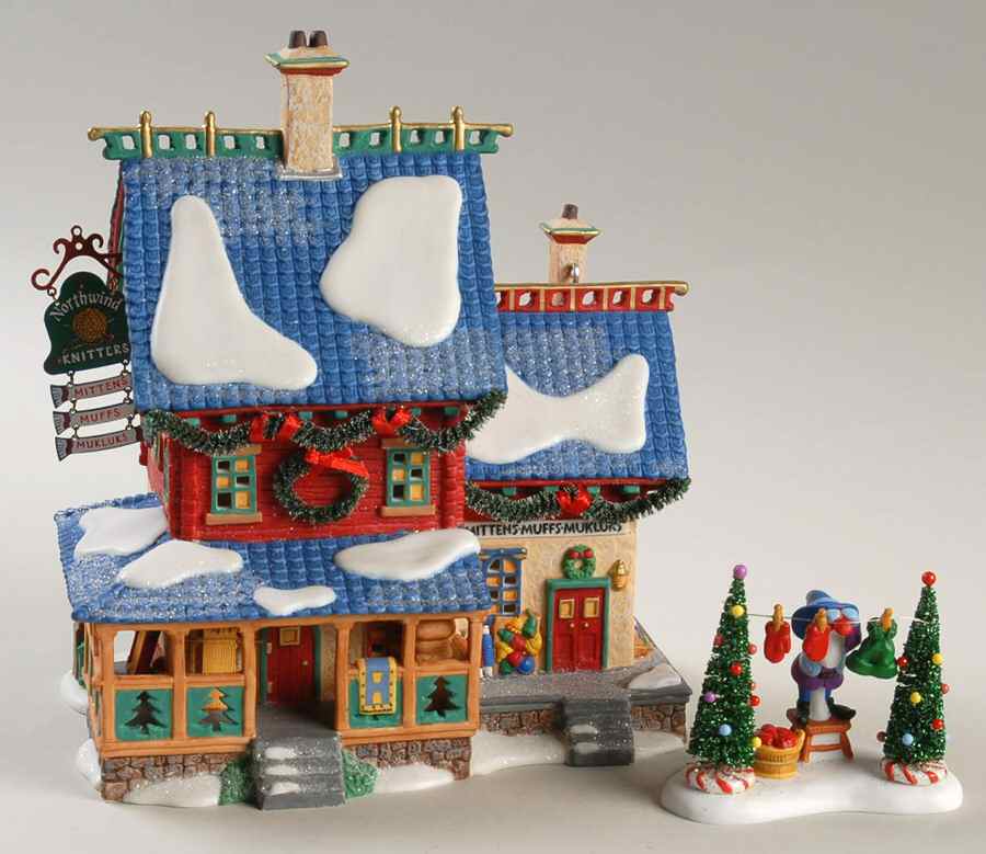 North Pole Village Northwind Knitters - Boxed by Department 56-1