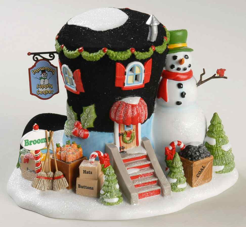 North Pole Village Instant Snowman Kit Factory - No Box by Department 56-1