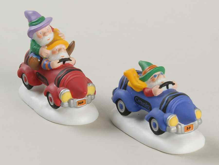 North Pole Village Cruisin' Crayola Elves - With Box Bx319 by Department 56-1