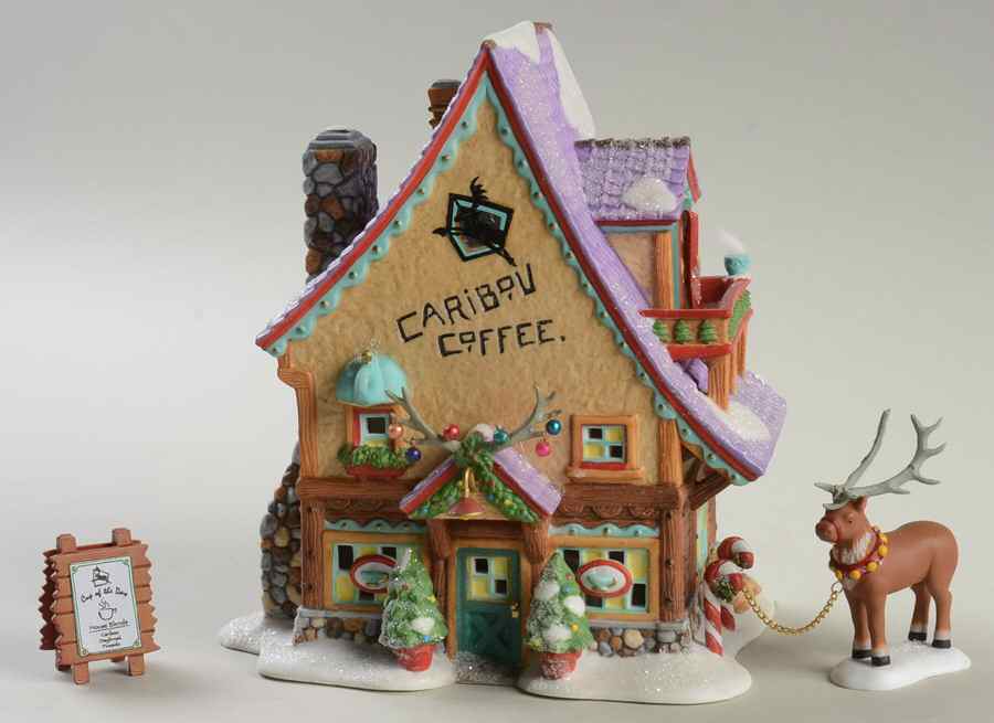 North Pole Village Caribou Coffee Shop - Boxed by Department 56-1