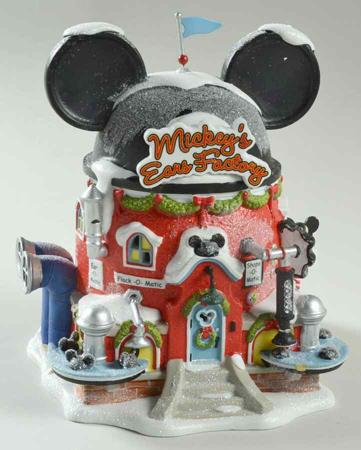 North Pole Village Mickey's Ears Factory - With Box Bx396 by Department 56-1