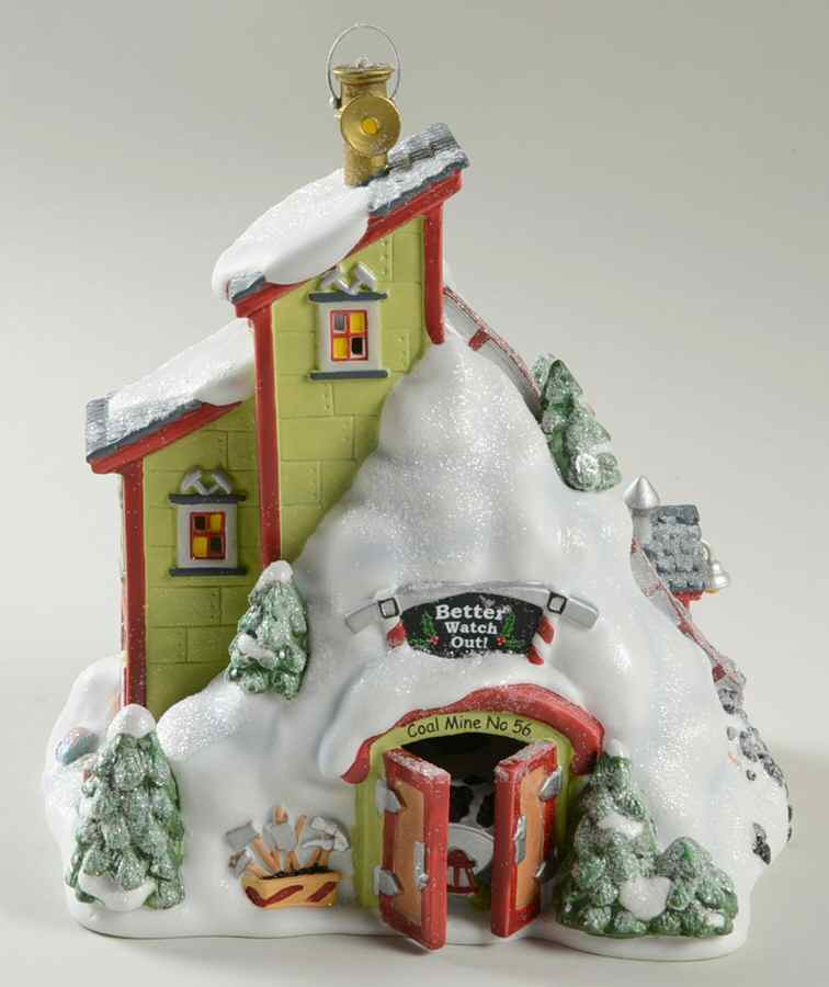North Pole Village Better Watch Out Coal Mine - With Box Bx380 by Department 56-1