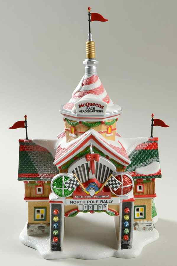 North Pole Village Cars North Pole Rally Center - Bx411 With Box by Department 56-1