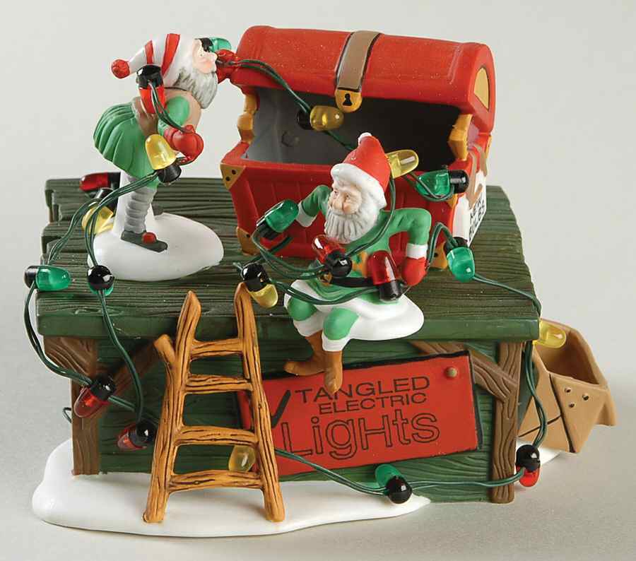 North Pole Village Untangle The Christmas Lights - Boxed by Department 56-1