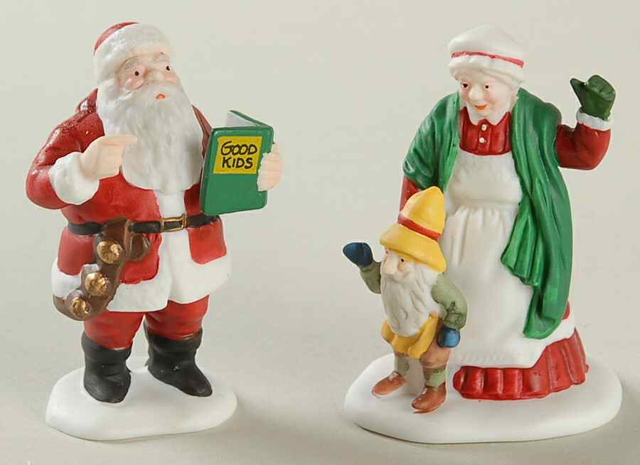 North Pole Village Santa & Mrs Claus-Set Of 2 - Boxed by Department 56-1