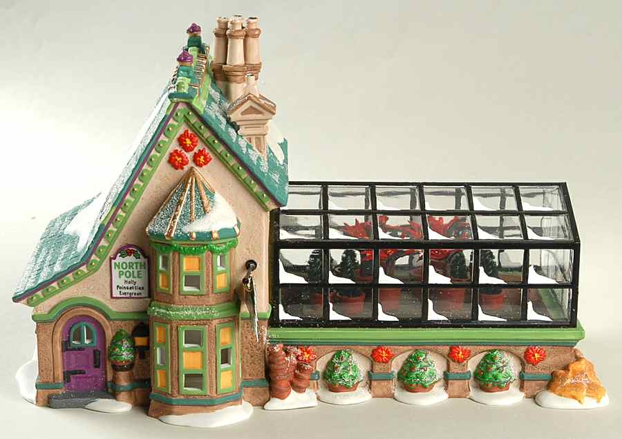 North Pole Village Mrs.Claus' Greenhouse - Boxed by Department 56-1