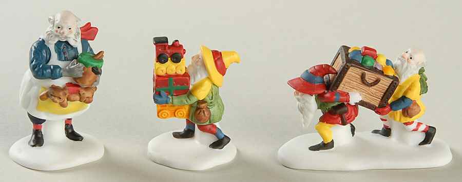 North Pole Village Toymaker Elves-Set Of 3 - Boxed by Department 56-1