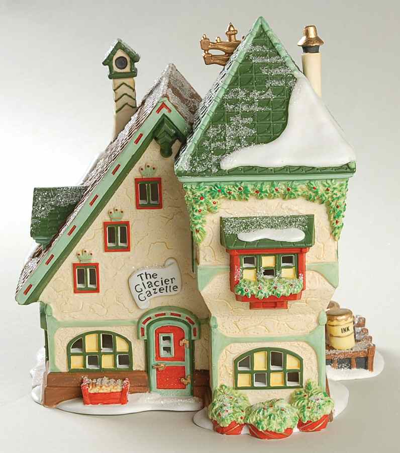 North Pole Village The Glacier Gazette - Boxed by Department 56-1