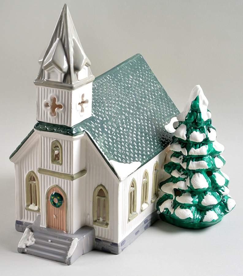 Snow Village All Saints Church - No Box by Department 56-1