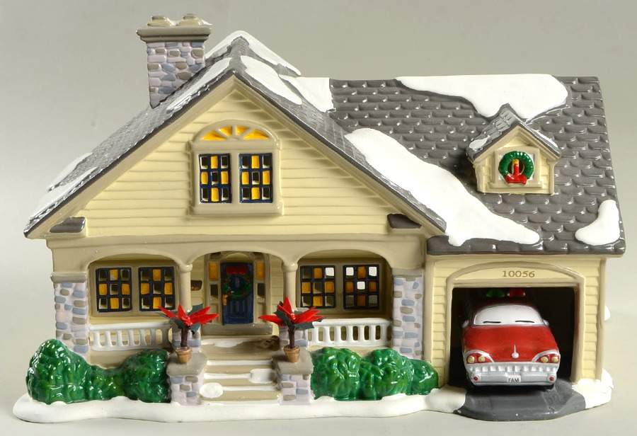 Snow Village The Brandon Bungalow - W-12" - No Box by Department 56-1