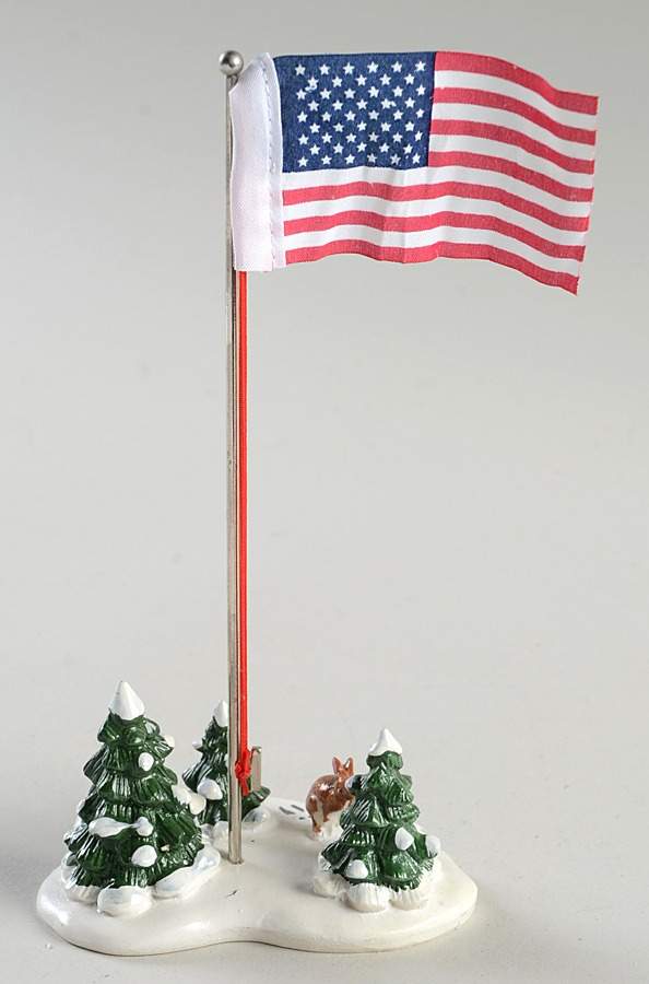 Snow Village Flag Pole - No Box by Department 56-1