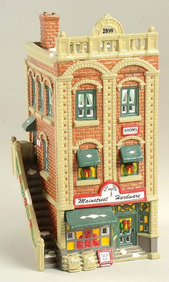 Snow Village Mainstreet Hardware Store - No Box by Department 56-1