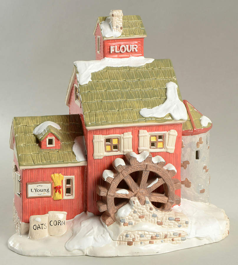 Snow Village J Young Granary - No Box by Department 56-1