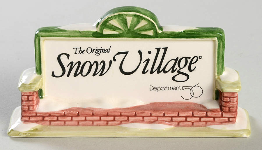 Snow Village Snow Village Promotional Sign - Boxed by Department 56-1