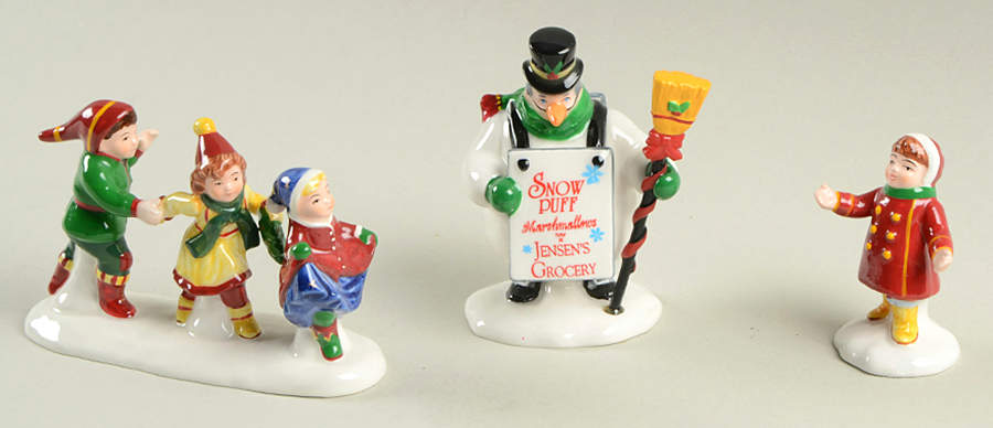 Snow Village He Led Them Down The Streets-Set Of 3 - No Box by Department 56-1