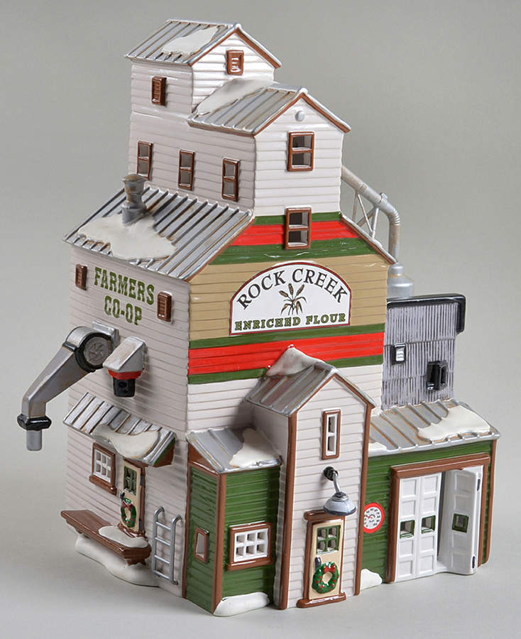 Snow Village Farmers Co-Op Granary - No Box by Department 56-1