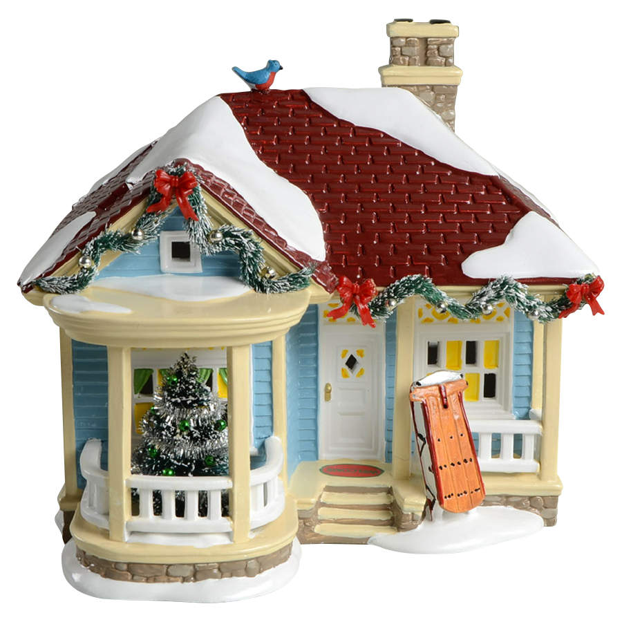 Snow Village 1976 Olive Street, Streets Of Stillwater - With Box Bx1244 by Department 56-1