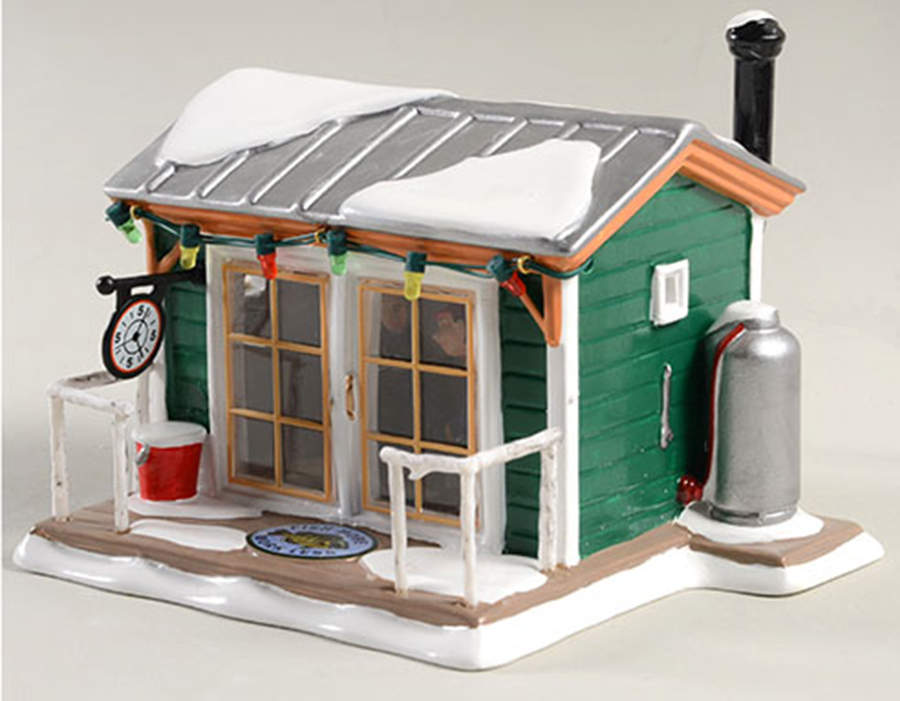 Snow Village Home Sleet Home Fish Shack - With Box Bx1330 by Department 56-1