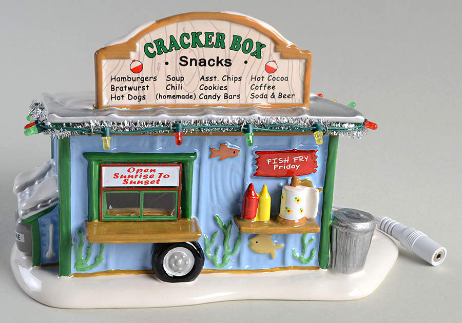 Snow Village Cracker Box Snack Shack - With Box Bx1344 by Department 56-1