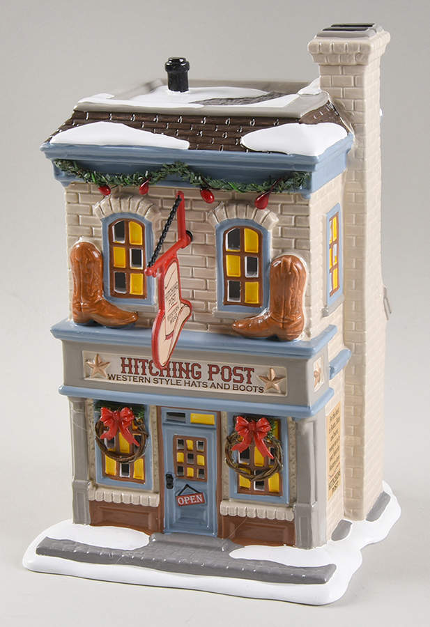 Snow Village Hitching Post - Nb1349, No Box by Department 56-1