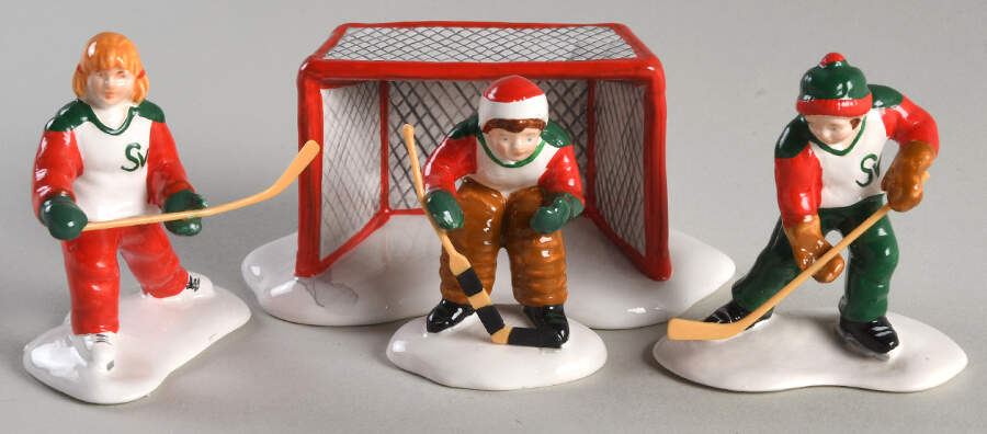 Snow Village Cold Weather Sports-Set Of 4 - With Box Bx375 by Department 56-1