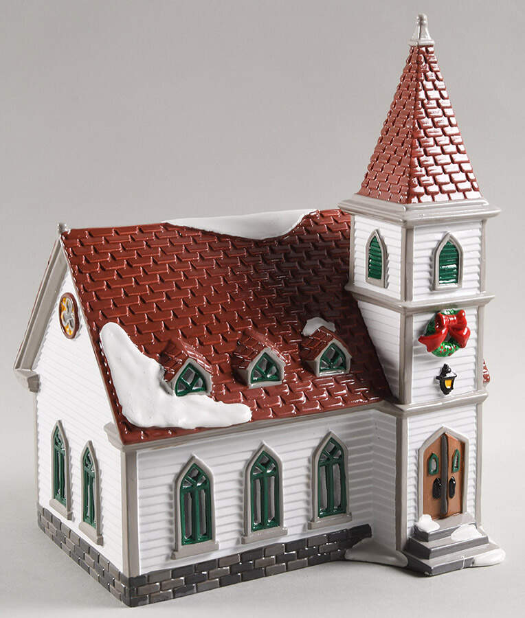 Snow Village Shady Oak Church-Only - No Box by Department 56-1