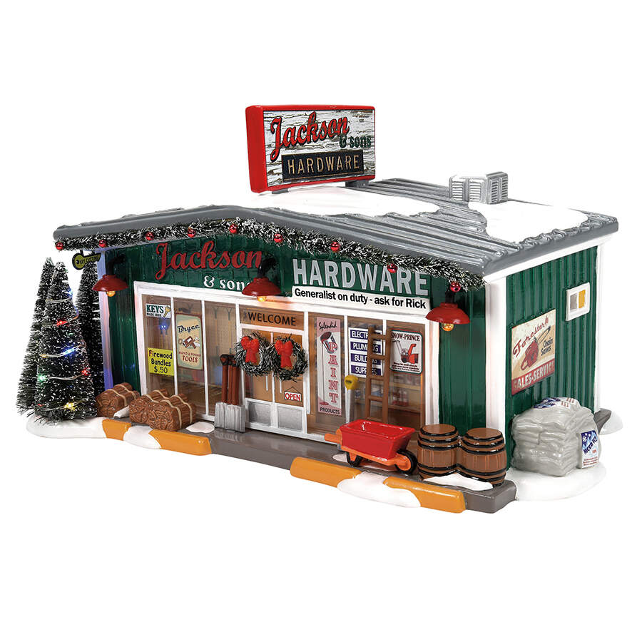 Snow Village Jackson & Sons Hardware - Nb1383, No Box by Department 56-1