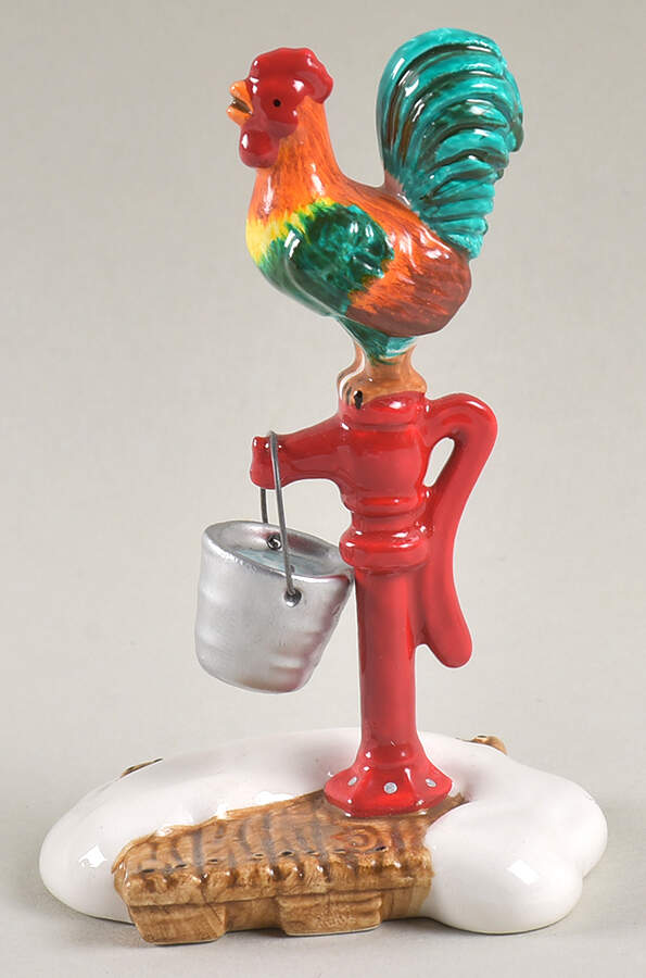 Snow Village Rooster - No Box by Department 56-1