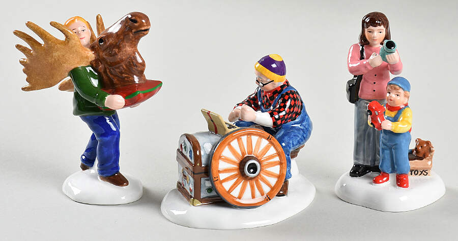 Snow Village Another Man's Treasure-Set Of 3 - No Box by Department 56-1