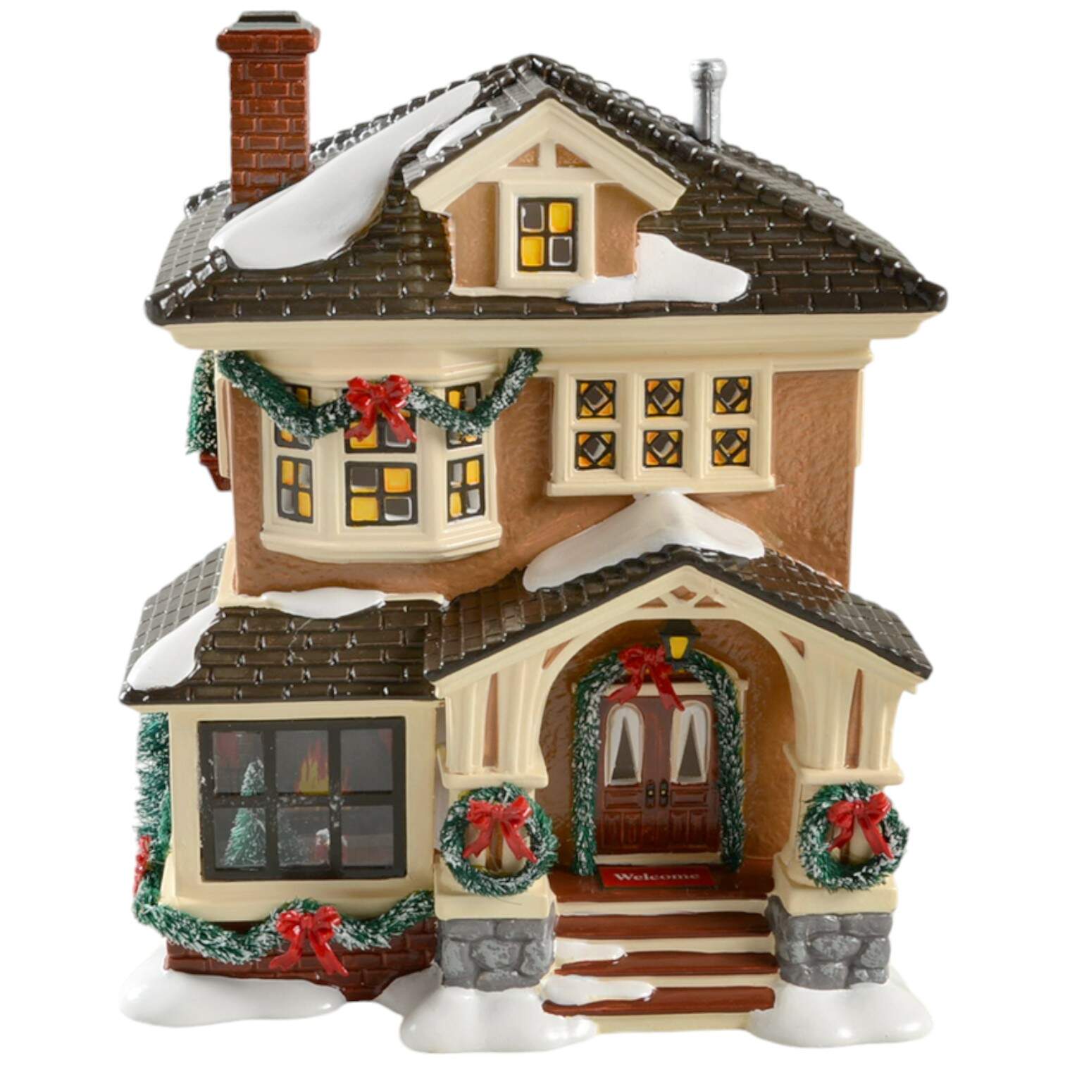 Snow Village Christmas At Grandma's - With Box Bx1049 by Department 56-1