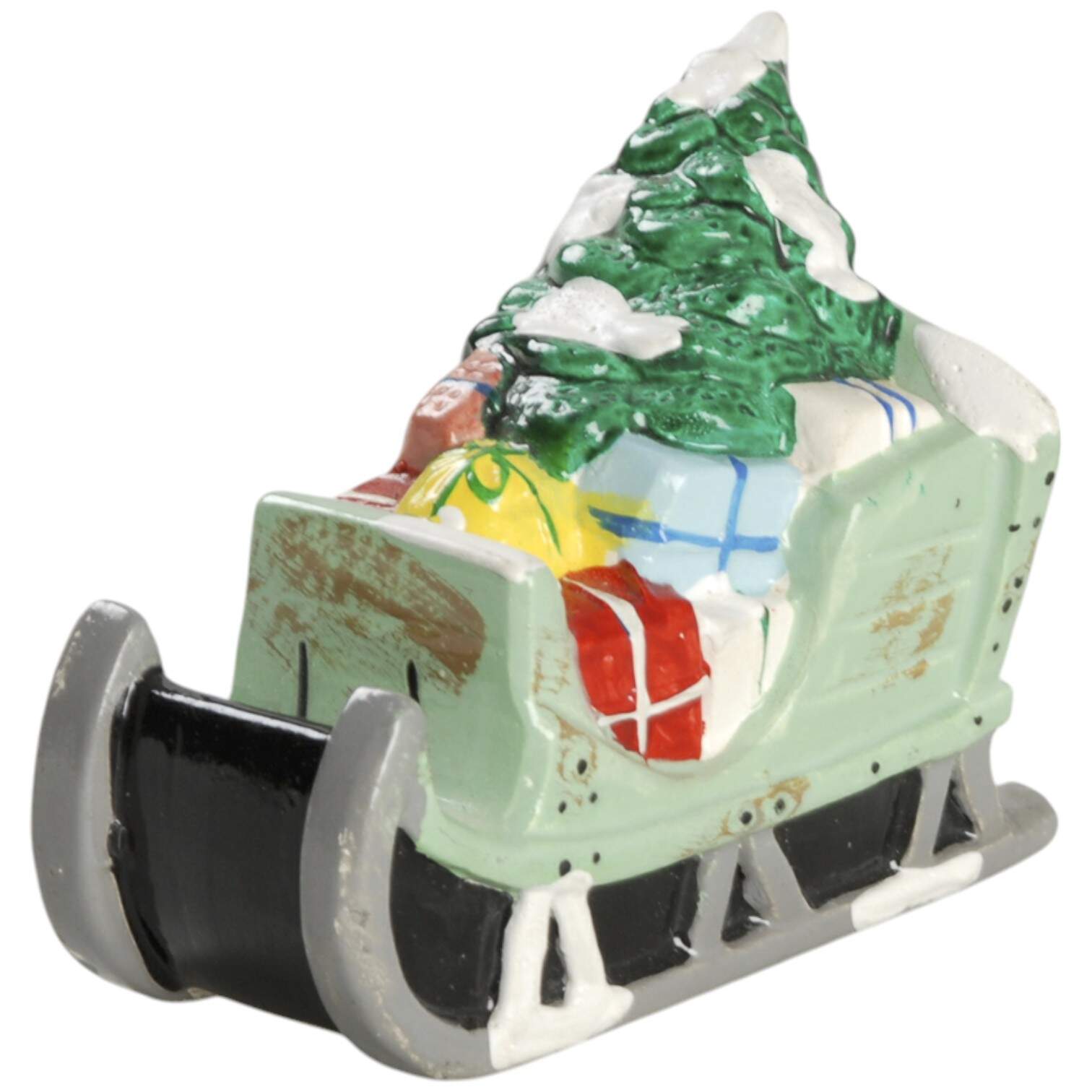 Snow Village Ceramic Sleigh - Nb849, No Box by Department 56-1