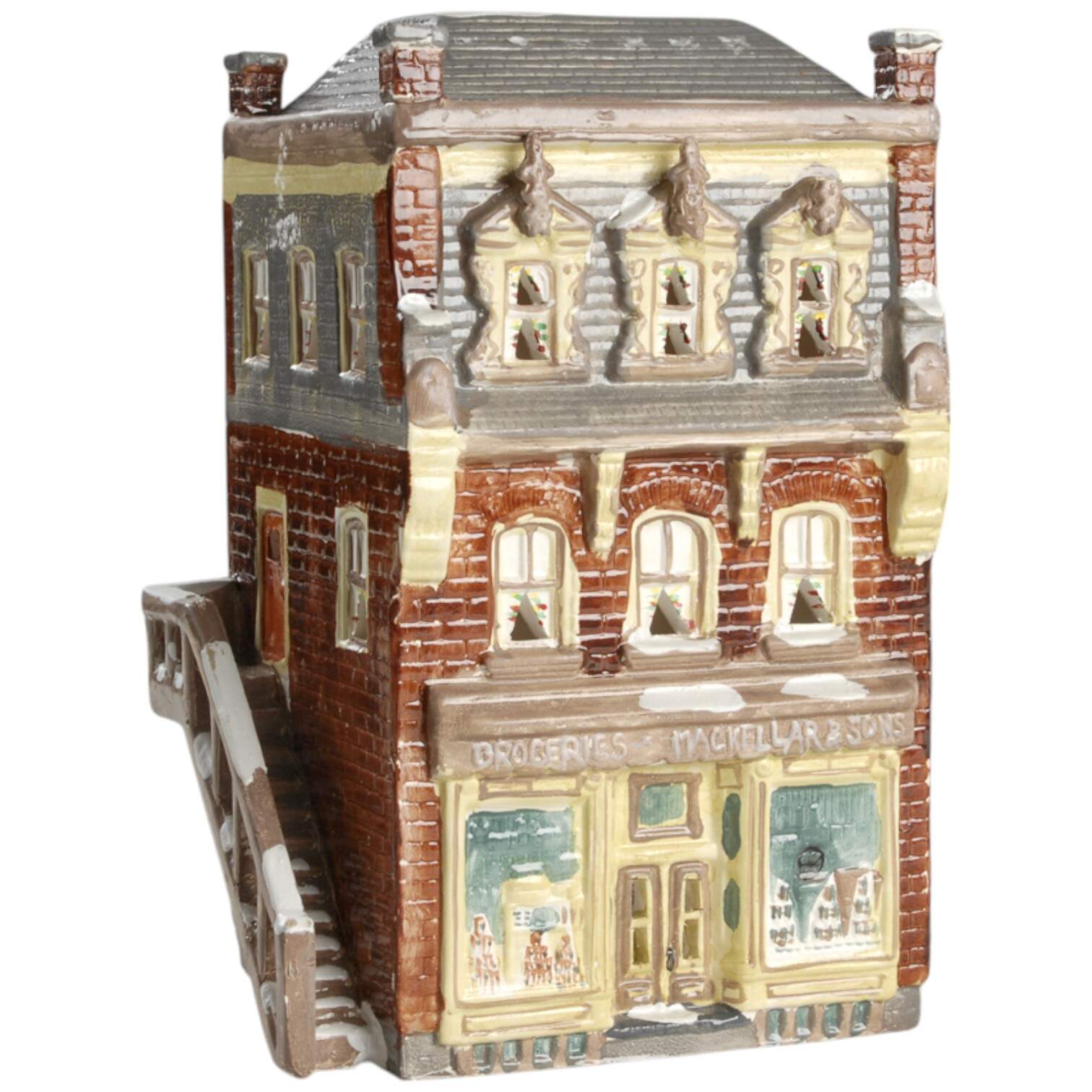 Snow Village Grocery - Nb714, No Box by Department 56-1