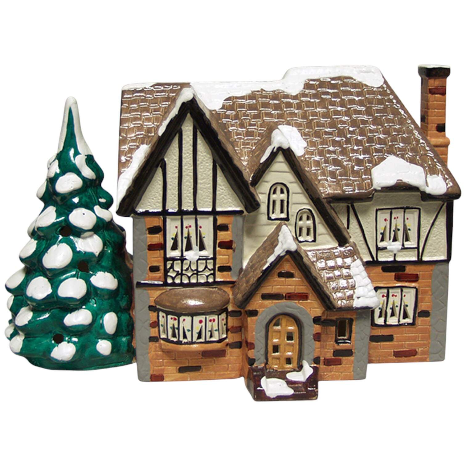 Snow Village Highland Park House - No Box by Department 56-1