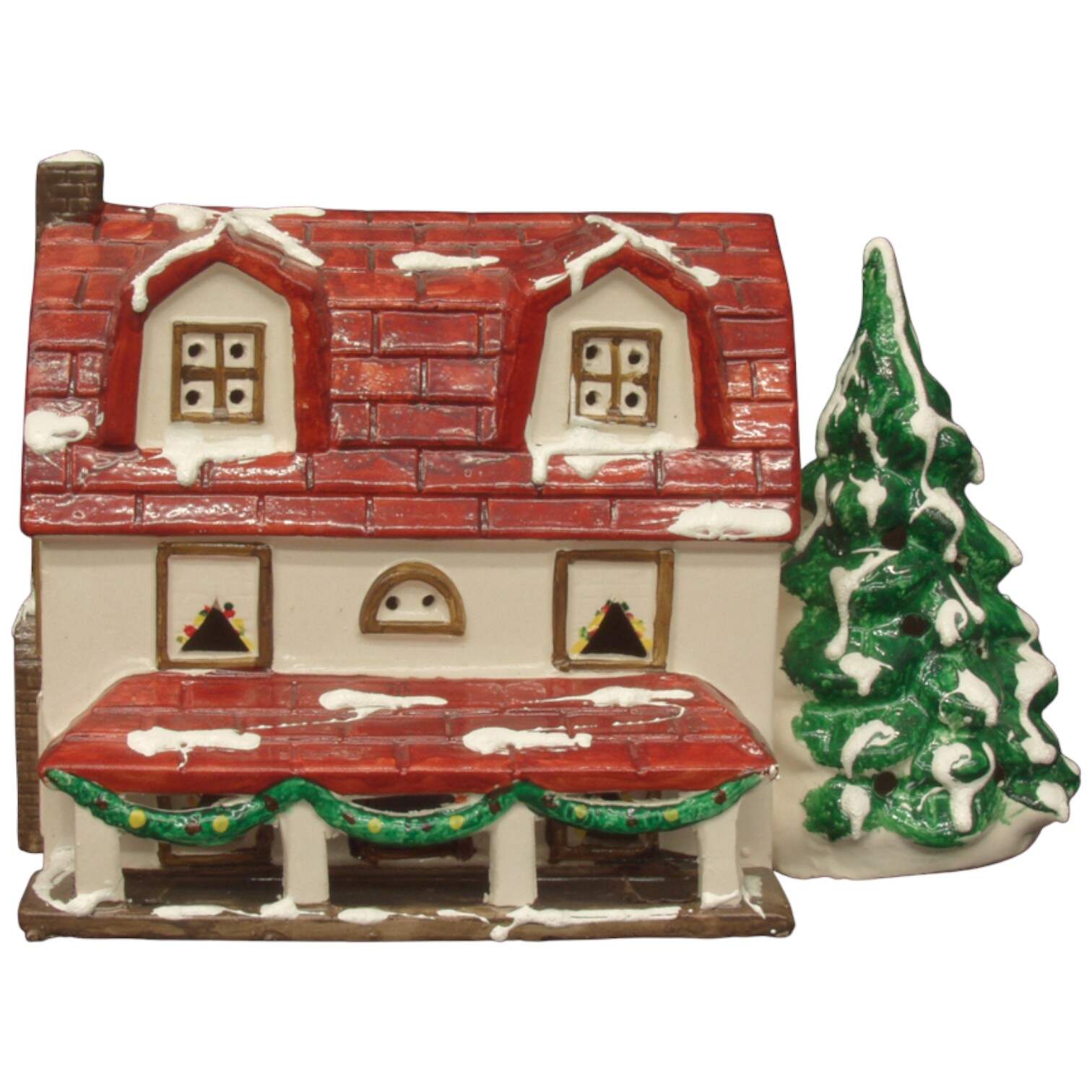Snow Village Colonial Farm House - With Box by Department 56-1