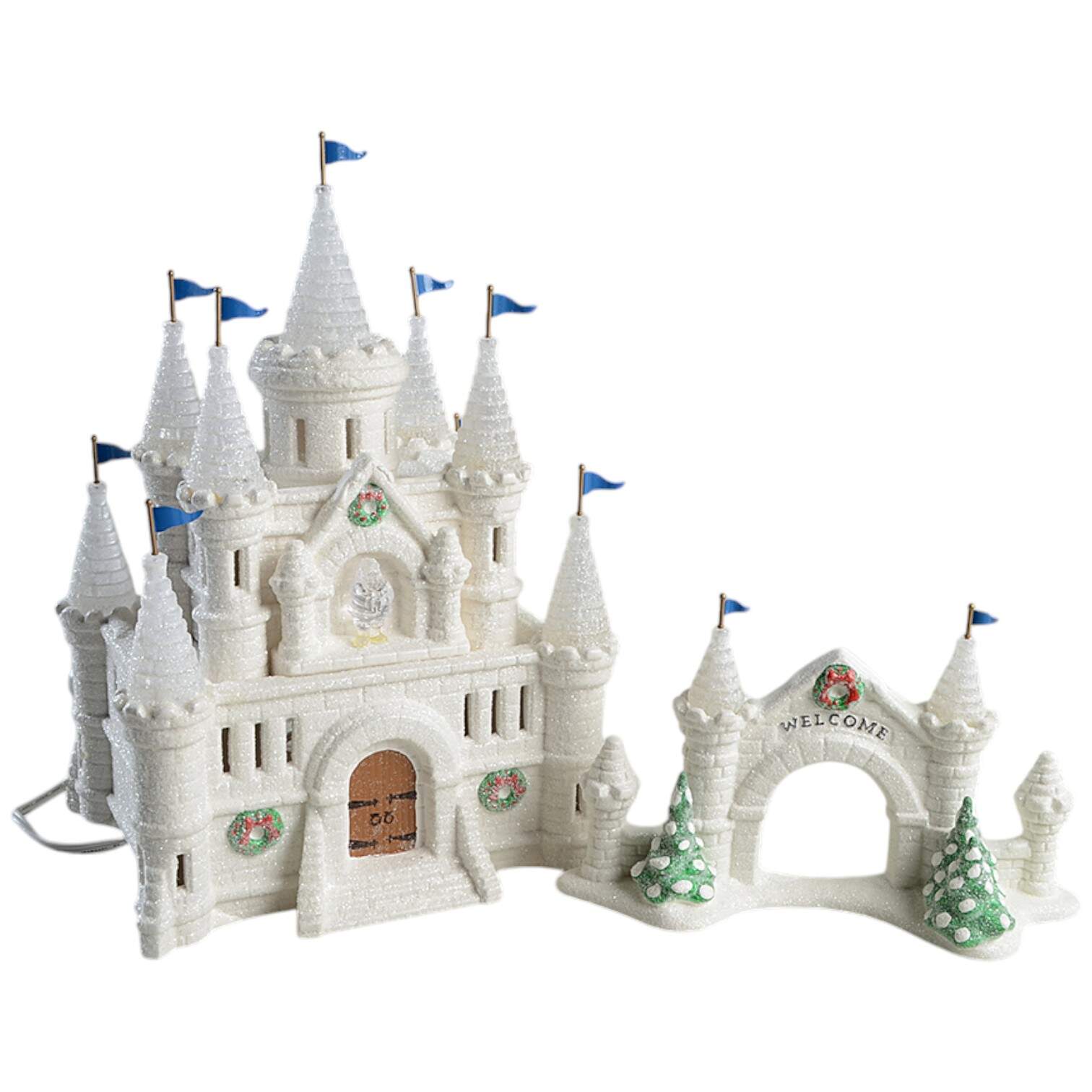 Snow Village Snow Carnival Ice Palace-Set Of 2 - No Box by Department 56-1