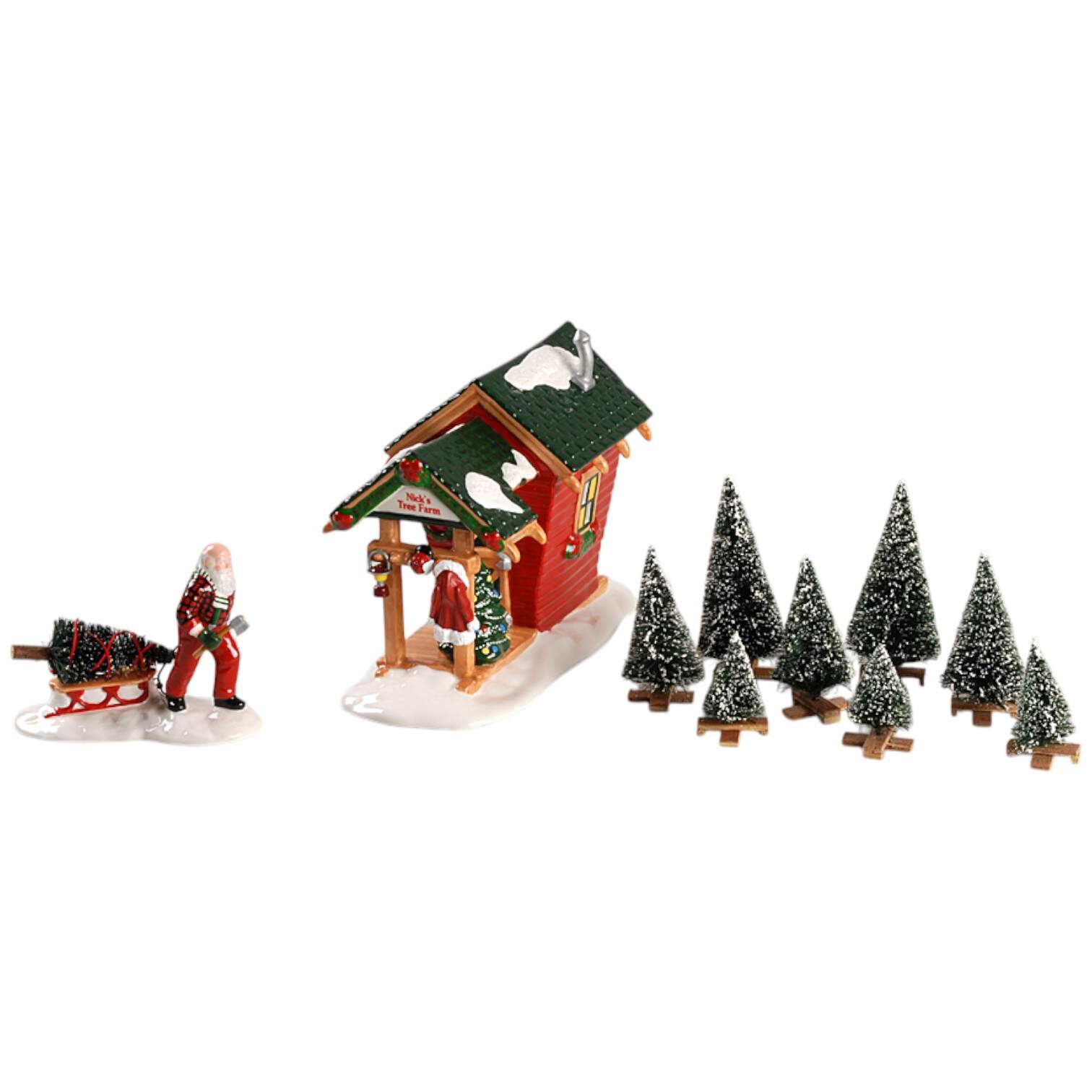 Snow Village Nick's Tree Farm - With Box Bx737 by Department 56-1