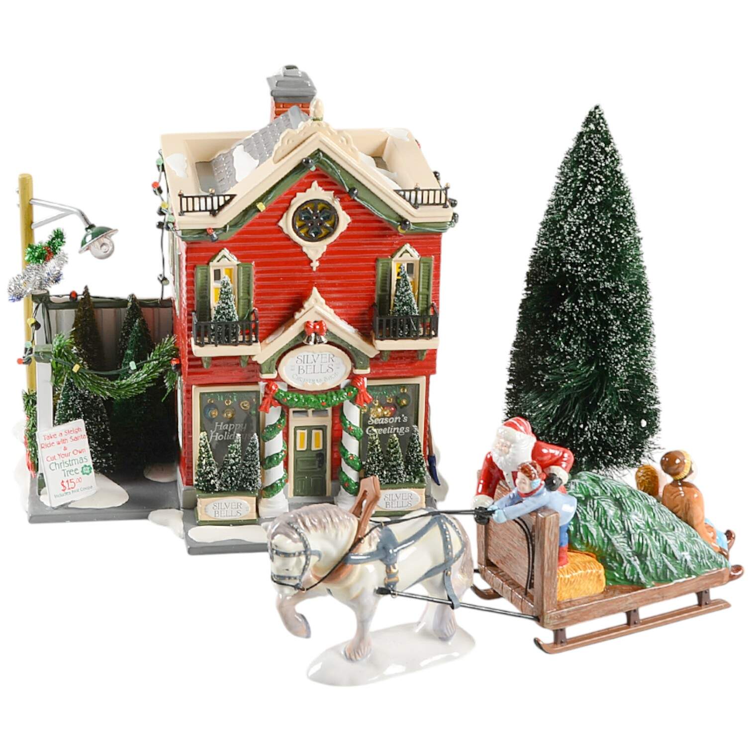 Snow Village Silver Bells Christmas Shop - Boxed by Department 56-1
