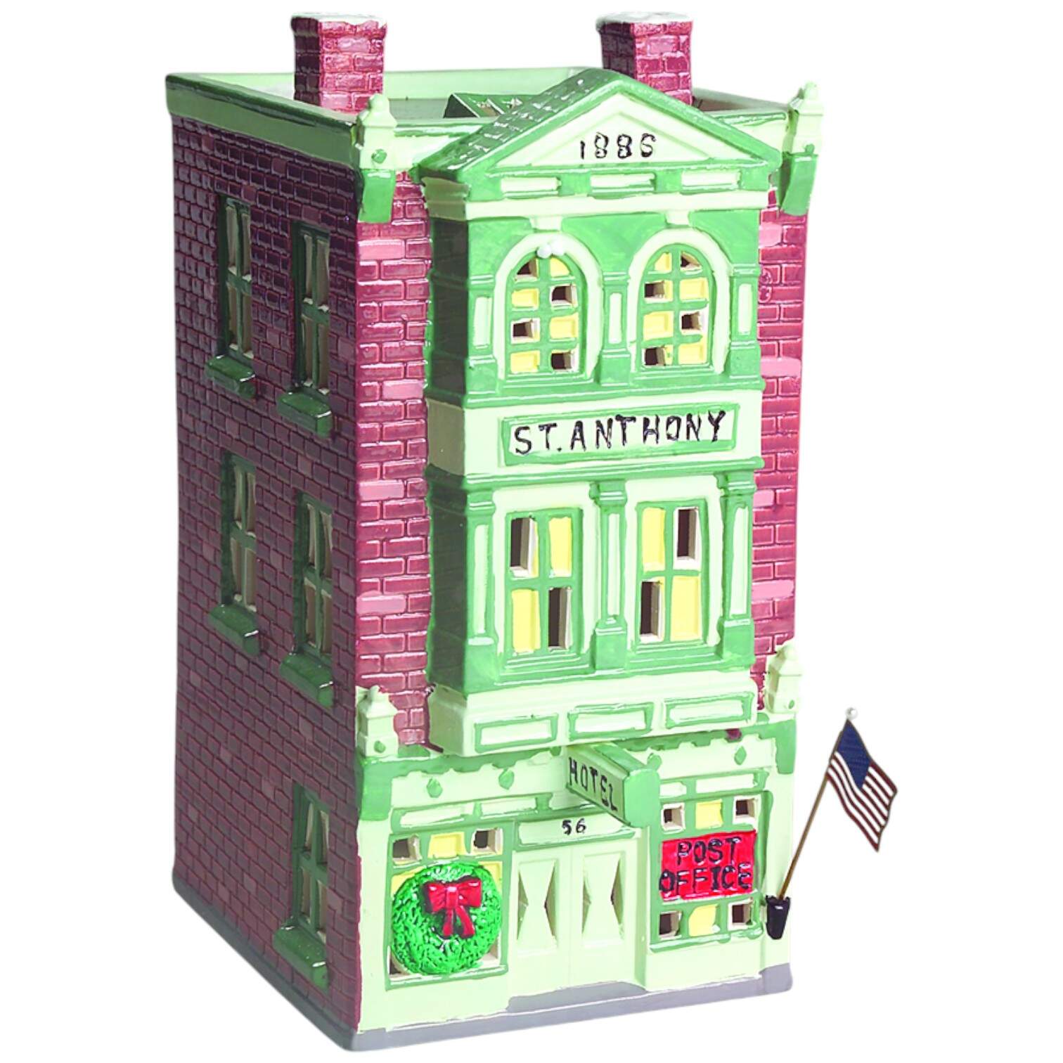 Snow Village St. Anthony Hotel & Post Office - Boxed by Department 56-1