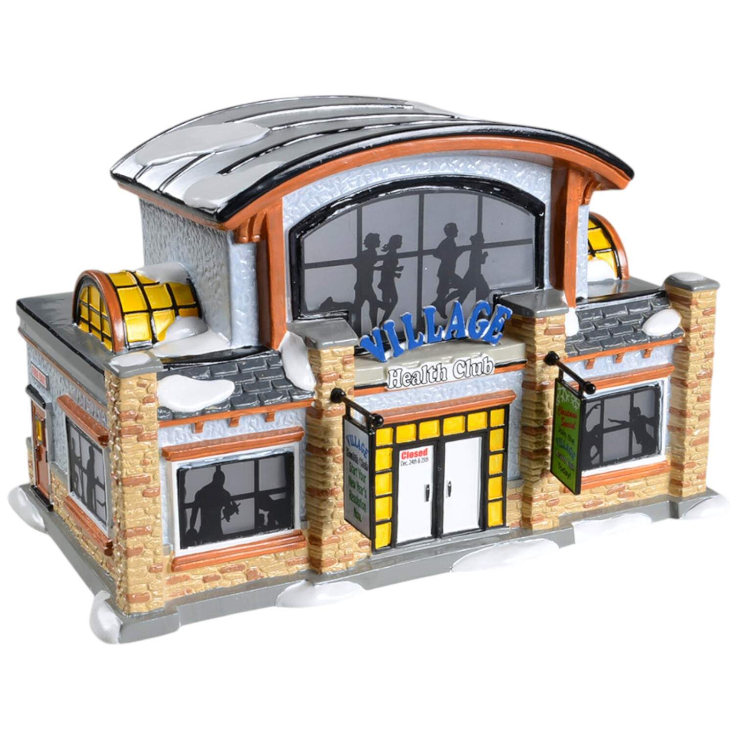 Snow Village Village Health Club - No Box Nb1166 by Department 56-1